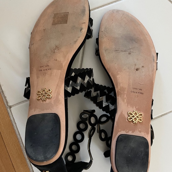 Zvelle black Suede sandals - Picture 2 of 3